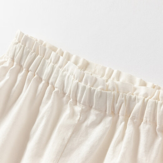 戴维贝拉女童七分裤套装夏装儿童上衣两件套宝宝亚麻衣服