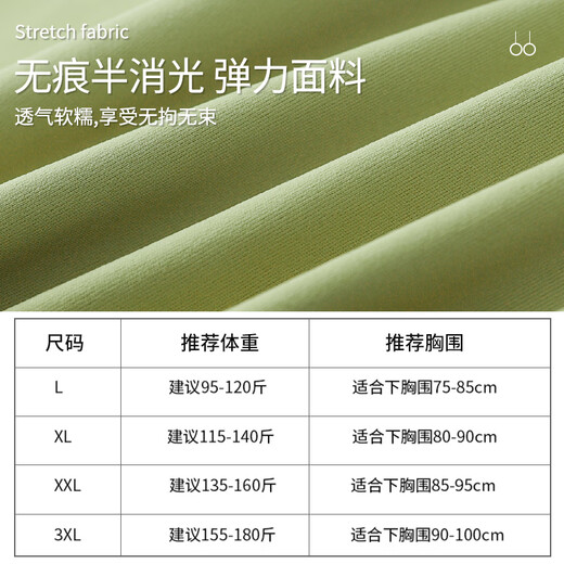 莫代尔妈妈内衣文胸中年妇女前扣文胸中老年人无痕背心式无钢圈聚拢胸罩 草绿+红粉 L (推荐95-120斤)