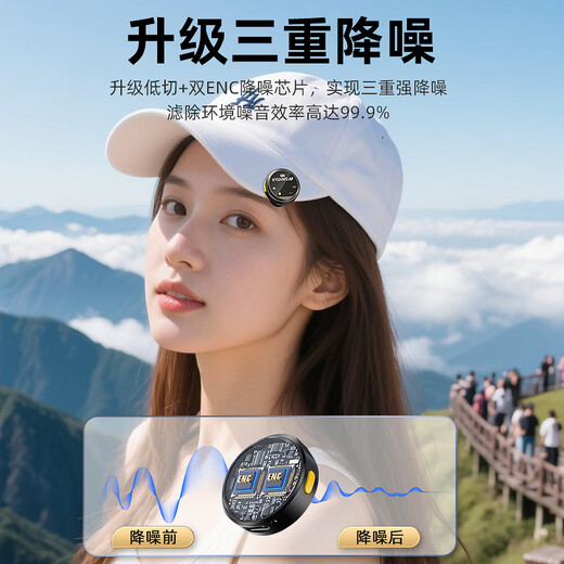 SANSUI MV09 Wireless Lavalier Microphone for Live Singing, Noise Reduction Card, Sound Modification, Douyin Short Video, Mobile Phone Camera Recording Equipment, Complete Set of Radio Microphones, One to One, Single Use, Warehouse-Free Version, Apple Type-C Universal Model