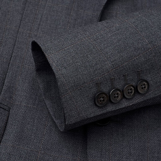 Angel Bird wool suit (single top) men's formal suit jacket EBB243238U volcanic ash plaid 50B