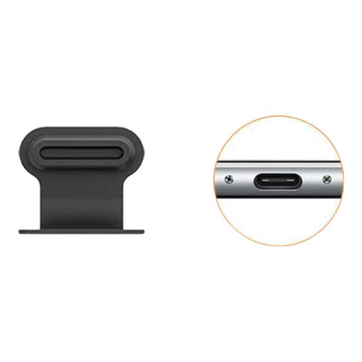 Chenzu suitable for iQOO Z10 Turbo+ mobile phone integrated dust plug charging port protection plug Android Type-C power plug trumpet speaker dust filter mobile phone accessories anti-lost dust plug black 1 piece