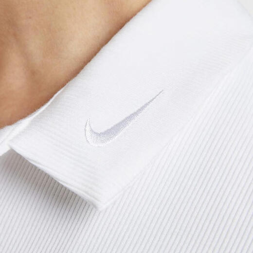 Nike (Nike) Sportswear Damen Kurzarm Rippes Revers T-Shirt IM3393-100 L
