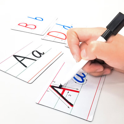 Guliang Factory Sales directas Magnética Magnética Tarjeta de accidente cerebrovascular Kindergarten Aprendizaje Inglés Enseñanza Temprano Ayudas Educativas para niños Talicias italianas (Medium)