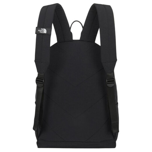 北面（The North Face）30L休闲Logo徽标贴片拉链开合尼龙双肩包常规男女同款情侣款黑色 黑色