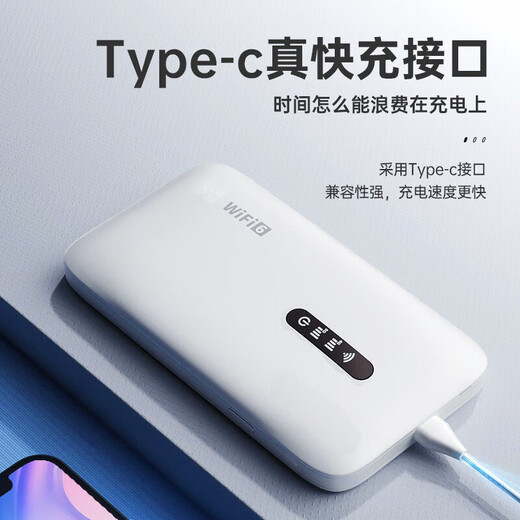 Xiaoxun Tráfico libre inteligente en el primer año WiFi portátil móvil 6 Tráfico ilimitado de alta velocidad Red inalámbrica Gigabit 5G 2025 Enrutador de automóvil portátil universal nacional Tarjeta de Internet Oficial Starry Sky Blue Ultimate Edition - 1 año de tráfico gratis - Banda dual