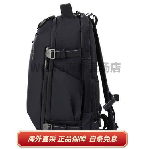 新秀丽（Samsonite）Urbanix 品牌徽标 聚酯纤维 双肩包 中号 男女同款情侣款 黑色 基础装(包)
