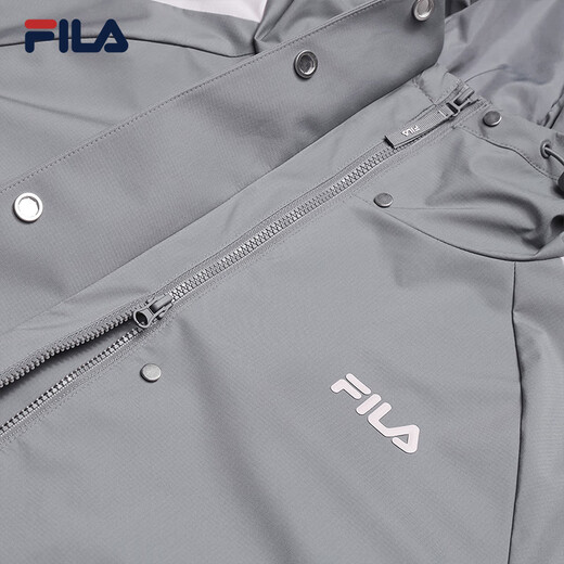 Veste tissée officielle de Fila Yang Mi avec le même style que Fila Fila 2025 Automne Nouvelle veste courte à capuche lâche à la mode Yunzhi Gray-Dy M 165 / 84A / M