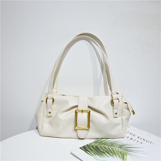 Anysmic Luxury Bag Damenbeutel 2025 Neue Style Unterarm Frauenbeutel Echtes Leder geschnittene Frauen Umhängetasche Nische Handtasche Deep Black [Geschenkboxverpackung]