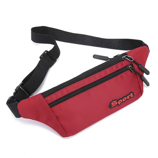 Waist bag, women's mobile phone bag, waterproof, wear-resistant, multi-functional, large-capacity cash register business bag, men's construction site work sports bag, waterproof four pockets - Purple