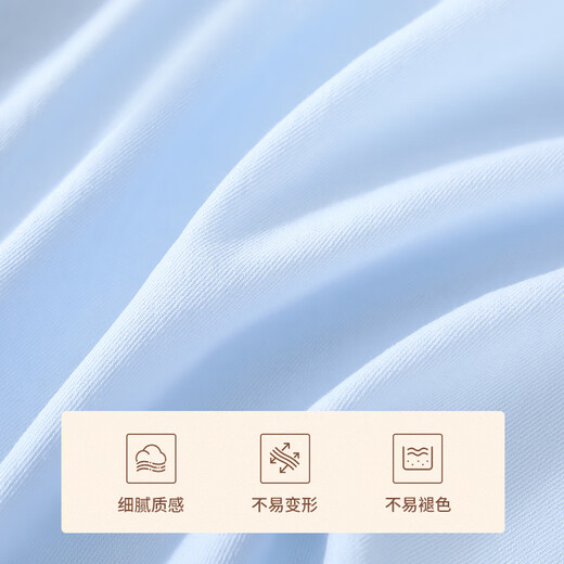 Classic Teddy classic Teddy girls' shirt children's long-sleeved shirt children's clothing spring pure cotton all-match top light blue 140