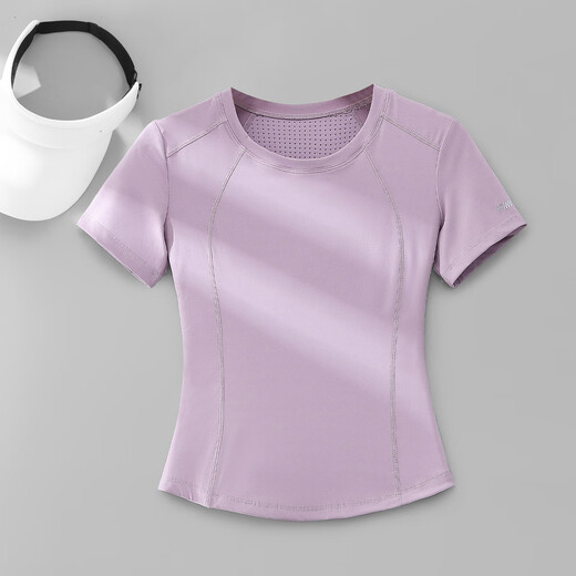 
PHIGEER sports top for women 2025 high-end new style rear pockets can hold mobile phone quick drying clothes running fitness short-sleeved T-shirt Daizi short-sleeved short-sleeved [rear pocket mesh quick-drying breathable] XL [recommended 118-130Jin [Jin equals 0.5 kg]]