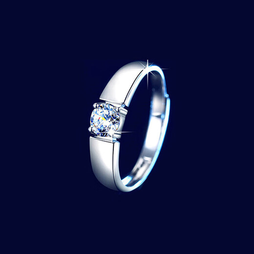 DRPT950 platinum ring for women, moissanite platinum wedding couple ring, birthday and Valentine's Day gift for girlfriend, PT950 platinum couple ring, default live,