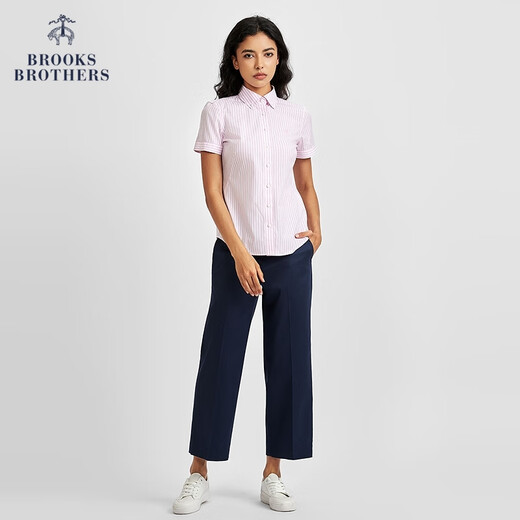 Brooksbrothers [Facile à prendre en charge] la chemise à manches courtes du coton SUPMA