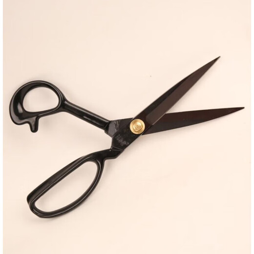 Wang Wuquan scissors, tailoring, sewing scissors, forged cutting, clothing scissors, household 9-inch 12-inch black steel rust-proof Wang Wuquan 4201-H/L rust-proof 12-inch yarn scissors wooden ruler