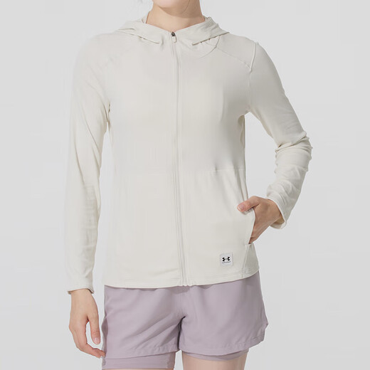 Sous Armour Vêtements pour femmes 2025 Nouvelles vêtements de sport Running Fitness Fitness Contrôle de peau décontractée Cabinet veste veste 1390060-279 / Rock XS