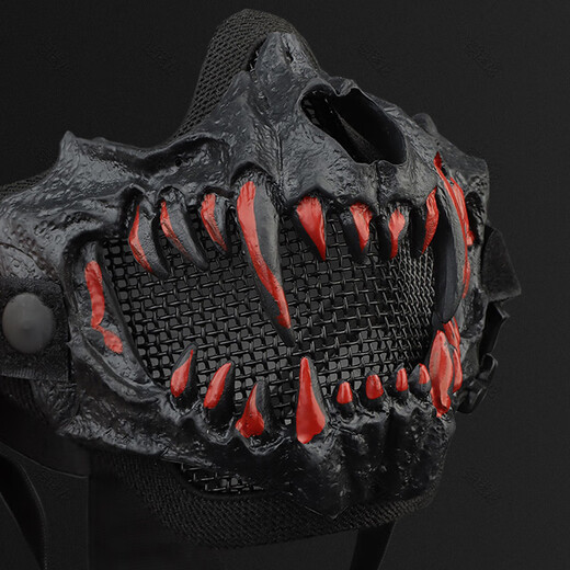 Demilong Fang Mask Tactical Protection Half Face COS Cycling Equipment High Breathable Double-Layer Wire Mask MA14101BK