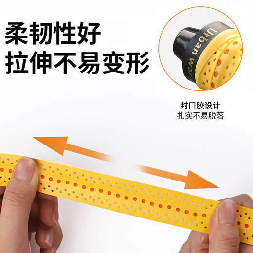 Kaooseen Bang motorcycle handlebar wrap with electric handlebar cover anti-slip bicycle handlebar glue battery car modification two-color white and orange pair