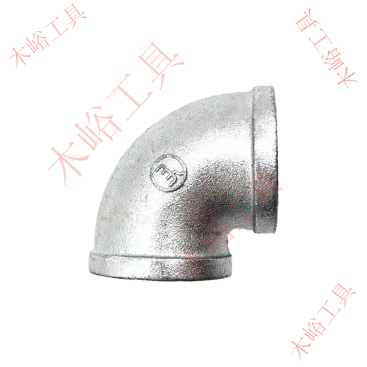 何健弓建支镀锌90度弯头 国标企标消防管件 等径内丝内牙弯头4分6分1寸 国标热镀锌DN50(2寸)约695克