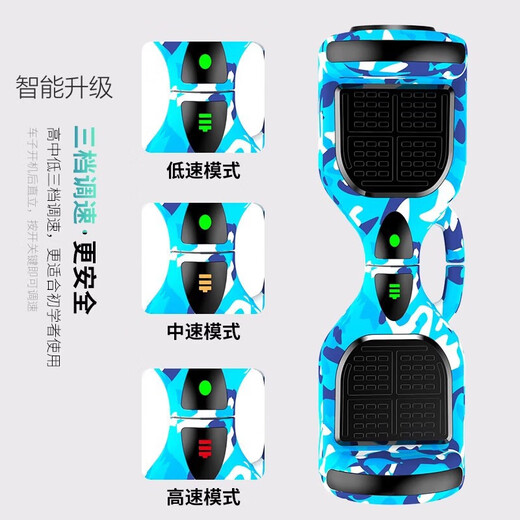 小米煜号新款电动平衡车3-6-12岁儿童成人10到15岁双轮代步体感滑板车小孩扭扭车智能平行车 7寸迷彩蓝标准款 米家