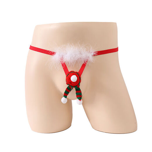 Christmas Men's Sexy Thong Men's Sex Toys Men's Underwear Men's Sex Toys Men's Underwear H One Size Private Shipping