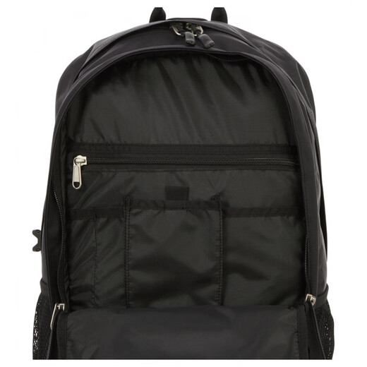 Das Nordgesicht einfache und vielseitige Marke Sticked Logo Nylon Rucksack für Männer und Frauen, Paare, Schwarz schwarz