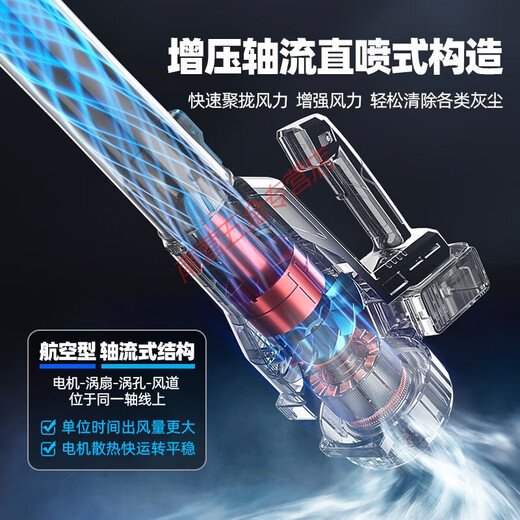 Yingtang rechargeable lithium battery blower hair dryer soot blower industrial high power dust blowing leaf snow blower electric farm tool Blue Dome 6-speed - DY storm gun 3888TV three electric one