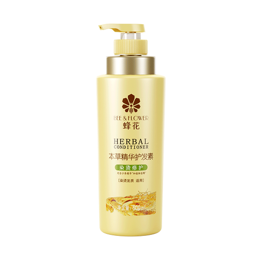 Bee Flower Herbal Essence Conditioner 500ml Repairs damage caused by dyeing and perm, improves frizz, dryness and split ends