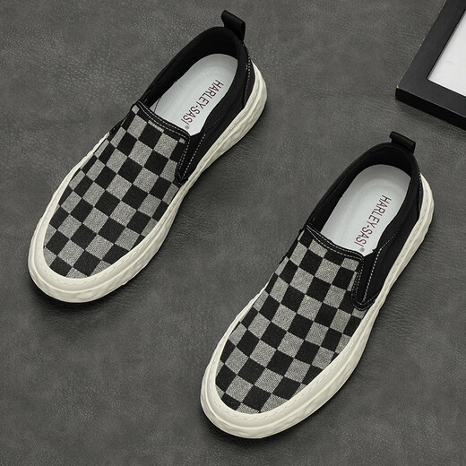 Abfahrtage Herren Sommerschuhe ein Fuß ein Fuß ein Fuß Ein Fuß Leinwandschuhe Herrenbrettschuhe atmungsaktive faule Schuhe Herrenschuhe Sommer Trendy Schuhe Bohnen 9227 Meter grau 39