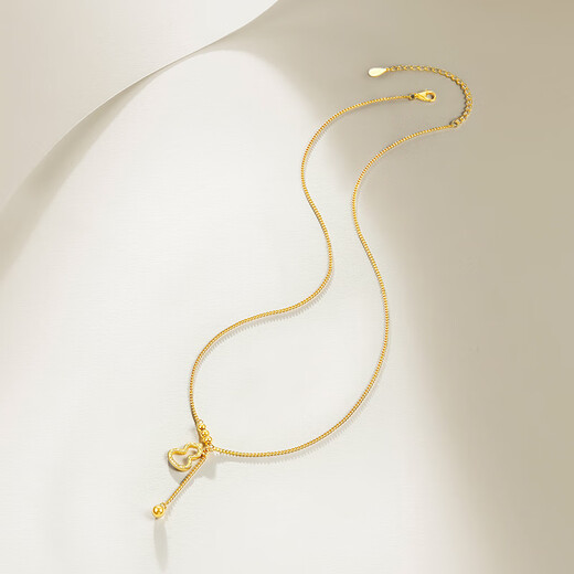 Saturday Fujinfu Gourd Pendant S925 Silver Necklace Crushed Ice Birthday Gift D0615917 40+5cm