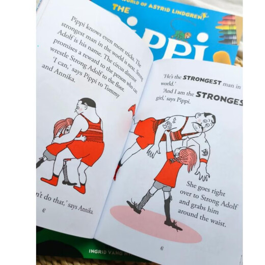 牛津精品桥梁书 长袜子皮皮 Pippi Longstocking 英文桥梁套装 蓝思500-600 赠音频 5-12岁