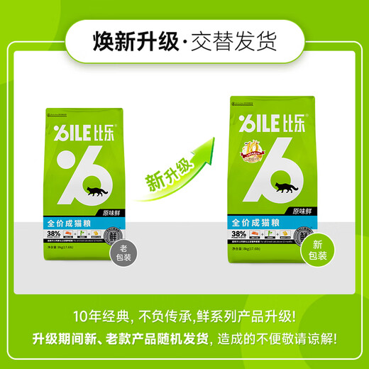 
Bile original flavor fresh and low-allergic salmon freeze-dried full price to make cat food 8kg16Jin [Jin equals 0.5kg]