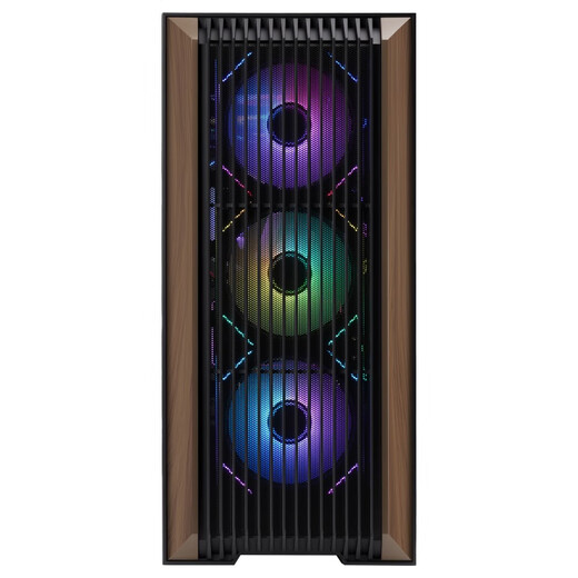 SAMA Yanzhishen Computer-Gaming-Gehäuse (360 Wasserkühlungspositionen/Multi-Lüfter-Positionen/Glasseitendurchdringung/unterstützt lange Grafikkarten und ATX-Motherboard-Positionen) kleines Windkanalgehäuse schwarz (Typ-C+ unterstützt nur MATX-Motherboards)