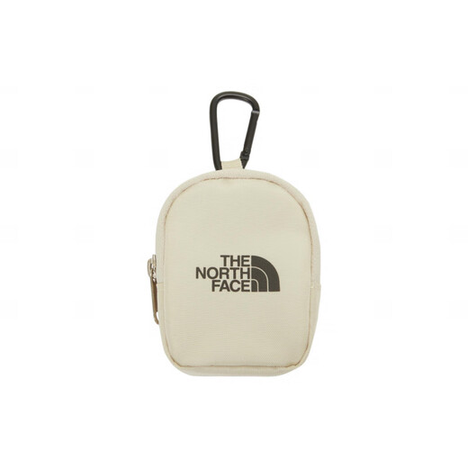 北面（The North Face）运动休闲徽标Logo拉链开合可调节肩带尼龙书包背包双肩包常规男女 米色