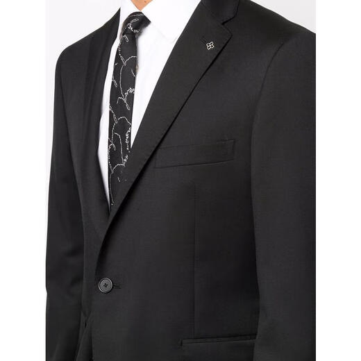 Tagliatore Pure Herren Casual Blazer Business Vielseitige Slim Jacket Black One Size 56