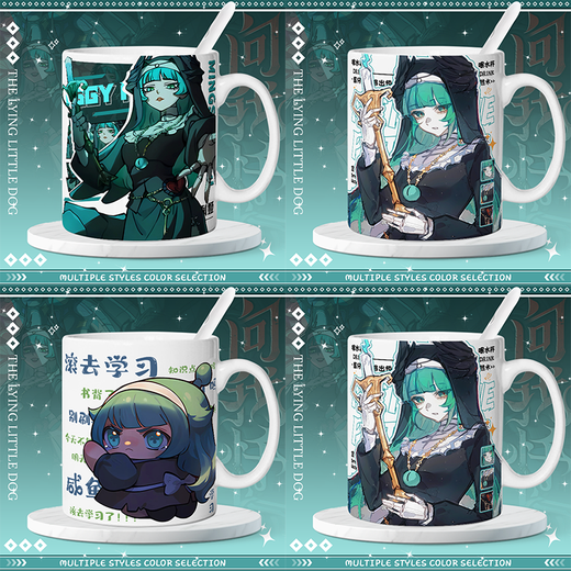Eggs Party Q Version niedliche Niederlage Schlange Peggs Becher Eier aus der Horror-Nacht 2025 Neue Geschenkbox Wasserbecher mit peripheren i [weißen] JJ3527 Exquisites Becher-Ein-Eingang-Tasse ohne Accessoires