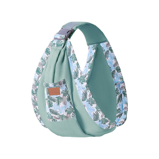 
LNGA LANDGRE Newborn baby strap baby horizontal front hug style simple and lightweight one-person baby holding artifact to free your hands Matcha green-cloth style