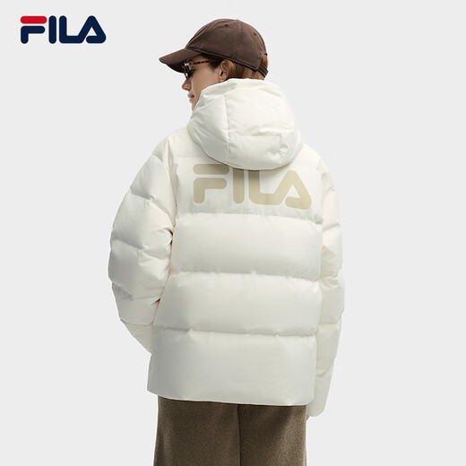 FILA Official RGB Down Couple's Down Jacket 2025 Winter Men's and Women's Loose Hooded Cold Warm Jacket