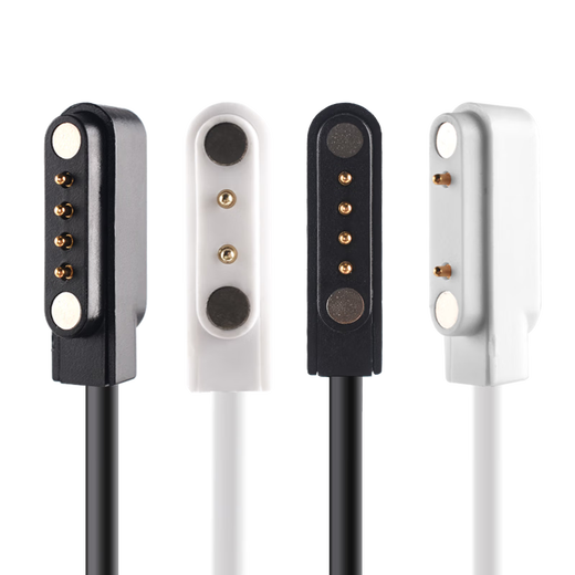 Zejie Original Children's Phone Watch Charging Cable Smart Bracelet Watch Universal 2 4 Contact Pin Magnetic Data Cable 4 Contact 7.62mm Magnetic Cable White 60cm No Specifications