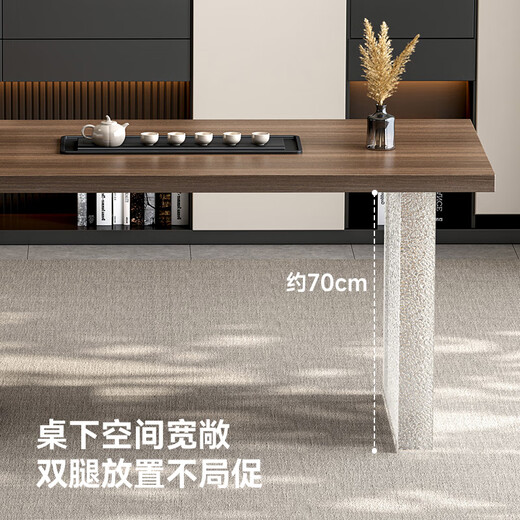 Shangwu Zhimeiyan Board Tee Tisch und Tee Tisch integrierter Büro Home Tee Tisch und Stuhl Kombination Leicht Luxus High-End-Tee Tisch SSC-826