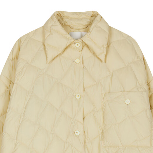 JNBY/Jiangnan Buyi [95 White Goosevelt] Autumn and Winter Light and Leisure Loose Commuter Down Jacket 5OAC1584H 748/Shallow Bean Yellow L