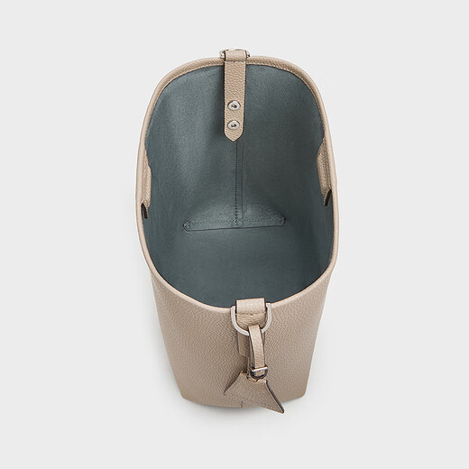 CHARLES&KEITH25夏季新品荔枝纹单肩斜挎子母水桶包七夕礼物CK2-10151504 Taupe灰褐色 M