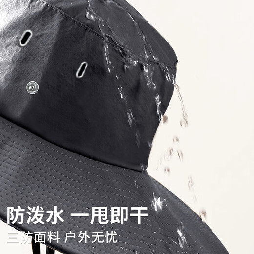 卡尔美（KELME）渔夫帽遮阳帽男防晒帽夏季登山大帽檐西部牛仔帽女太阳帽钓鱼帽