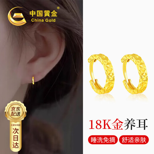 Chinese Gold Baby's Breath Gold Earrings Women's 18K Gold Earrings Earrings and Earrings Birthday Gifts for Girlfriends and Wife Practical 18K Gold Baby's Breath Earrings Jingsuda