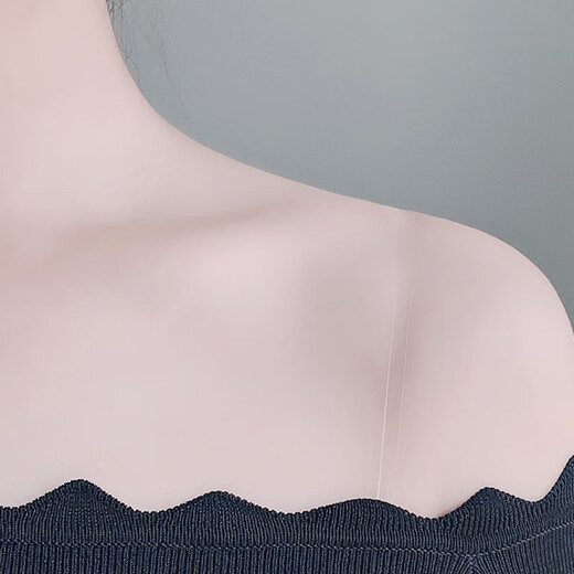 Bra transparent shoulder straps, women's invisible underwear shoulder straps can be exposed, non-slip underwear with invisible straps, no trace, transparent, transparent 1cm
