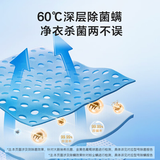 Haier washing machine ultra-thin 8kg Haier Smart Home drum washing machine fully automatic household 417mm embedded large diameter drum self-cleaning first-level energy efficiency national subsidy Commander 8KG丨Ultra-thin 417mm+removal of bacteria mites+stain cleaning