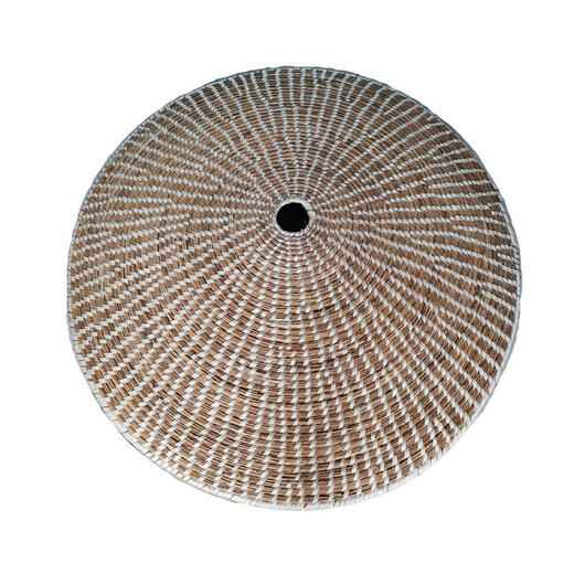 
Handmade reed grass weaving steamer hat steamer steamer steamer steamer stainless steel aluminum pot steamer steaming cover rural big pot straw cover green 7374cm edge