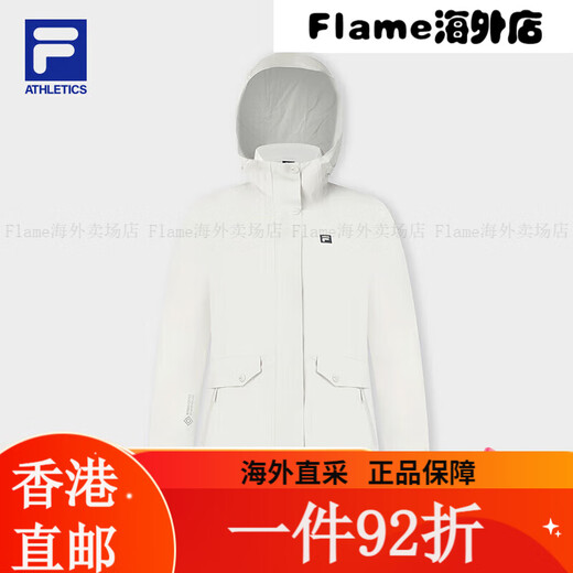 Официальный женский набор из двух частей FILA 2025 Spring New Outdoor Sports Basic с капюшоном - BK S160/80A/S Одиночный размер