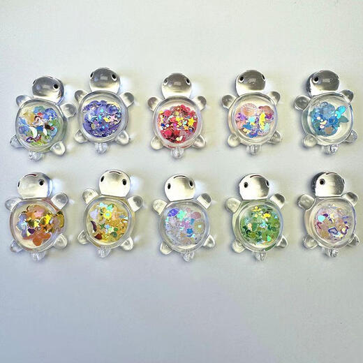 
Man Shadow Little Turtle Small Animal Blind Bag Mini Cute Cartoon Toy Blind Box Diy Simulation Fruit Turtle Snake Year Blind Bag Luminous Little Turtle Blind Bag (Random 20 Packs)