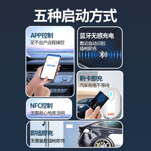 CSG Keda Intelligent Xiaobai Zhuan 7kW household new energy vehicle AC charging pile is suitable for Xiaomi Auto YU7 Xiaomi SU7 BYD Ideal and other models Bare pile