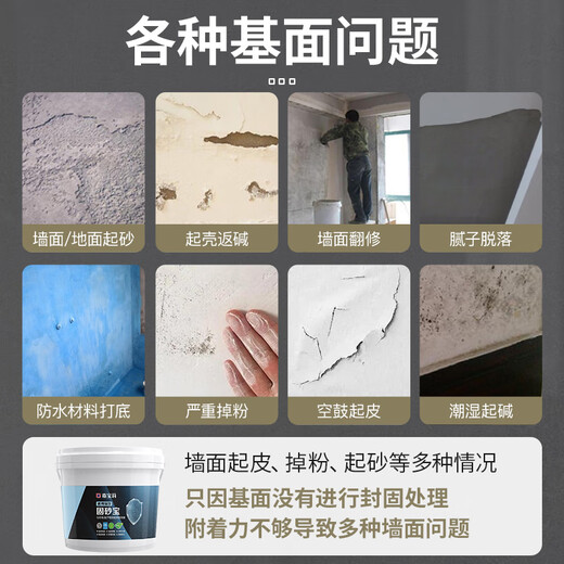 Carpoly Gushabao wall solid ground solid interface agent anti-mildew reinforcement agent interior wall base anti-alkali and moisture-proof curing agent 5kg